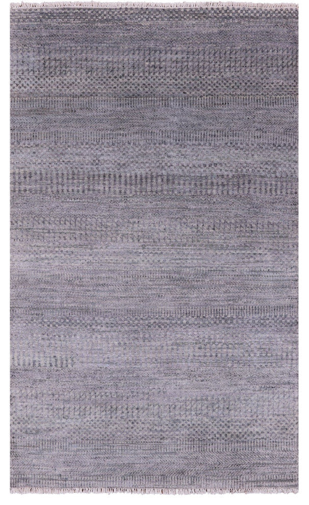 3' 1" X 5' 1" Savannah Grass Handmade Wool and Silk Rug Q11544