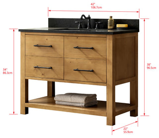 Windwood 42" Bathroom Vanity, Tan