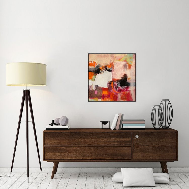 "Colors of Summer II" Framed Canvas Giclee by Arthur Pima, 31x31"