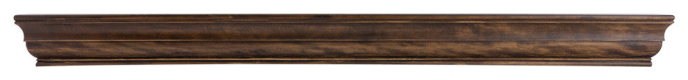 Dogberry Collections Shaker Wood Mantel, Dark Chocolate, 72"