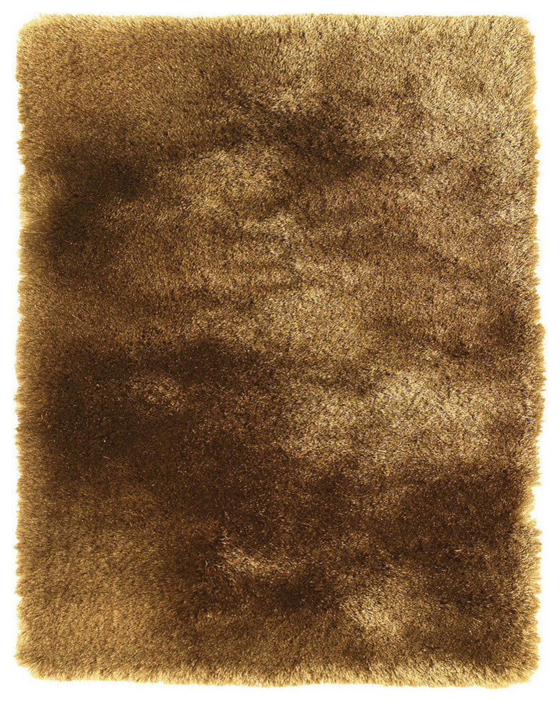 Weave & Wander Armada Plush Shag Rug, Saffron, 7'6"x9'6"
