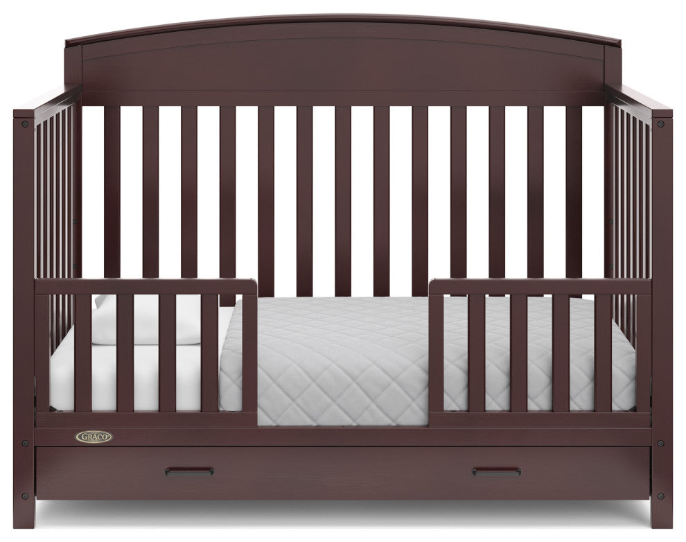 Graco Benton 5-in-1 Convertible Crib With Drawer, Espresso