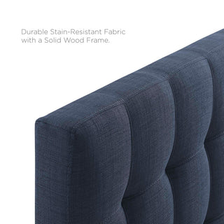 Modway Bedroom Lily Full Fabric Headboard, Navy