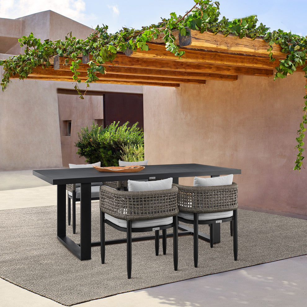 Alegria Outdoor Patio Dining Table, Aluminum