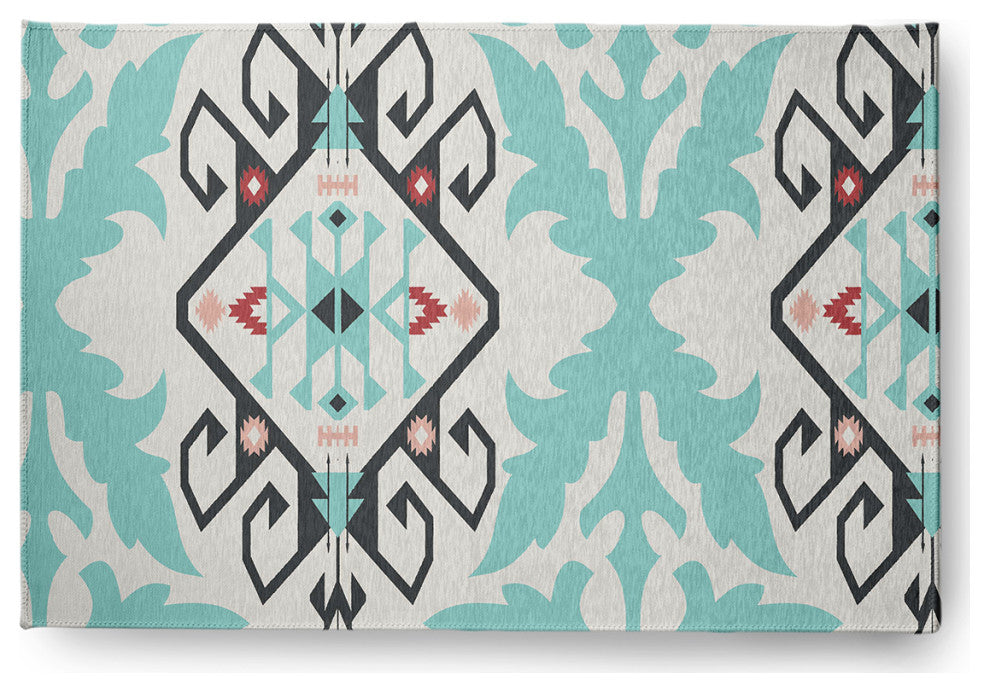 Bombay Medallion Spring Chenille Rug, Pepper, 2'x3'