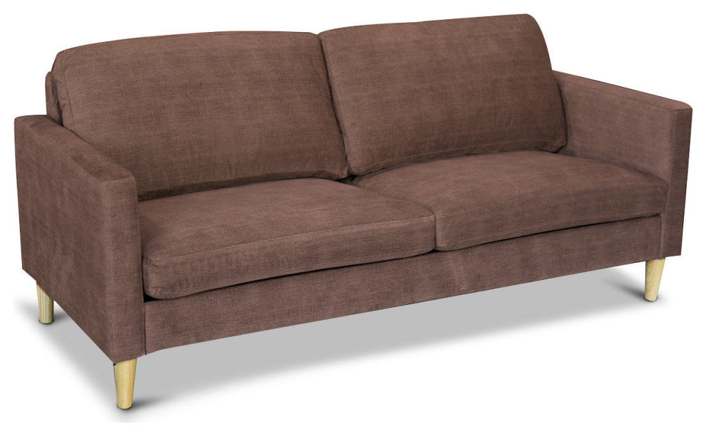 Costway Modern Fabric Couch Sofa Love Seat Upholstered Bed Lounge 2-Seater New