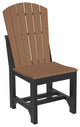 Set of 4 Poly Adirondack Dining Chairs, Antique Mahogany & Black, Side Chair, Dining Height