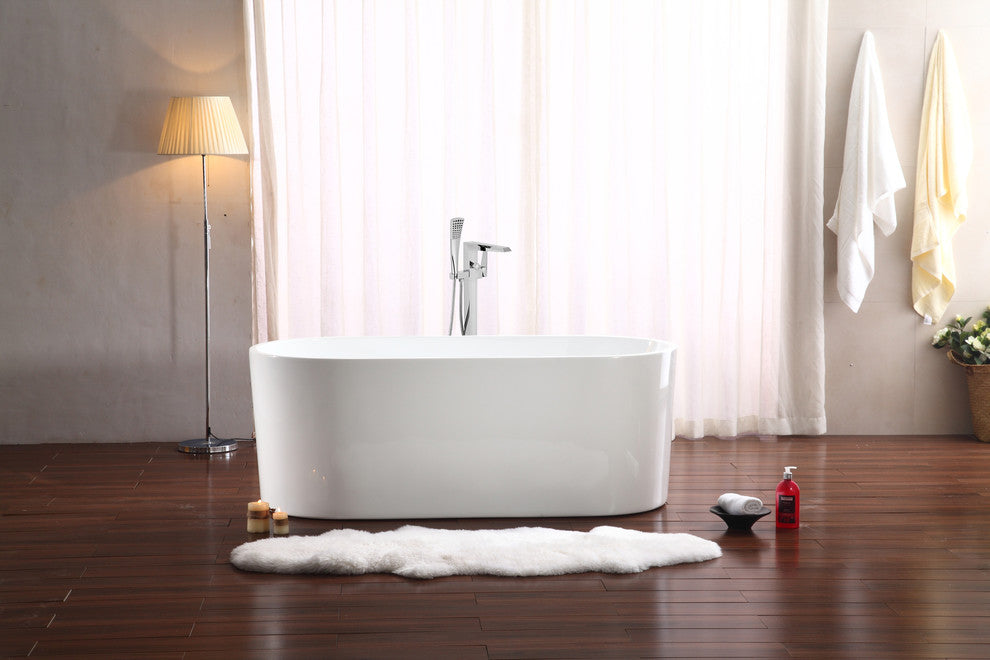 Tub, Faucet and Tray Set Streamline 67" Freestanding MH2000-100