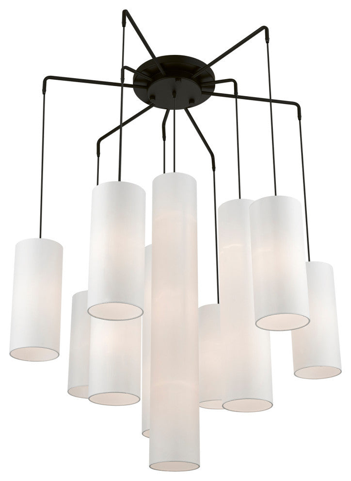 Strathmore 15 Light Black Foyer Chandelier