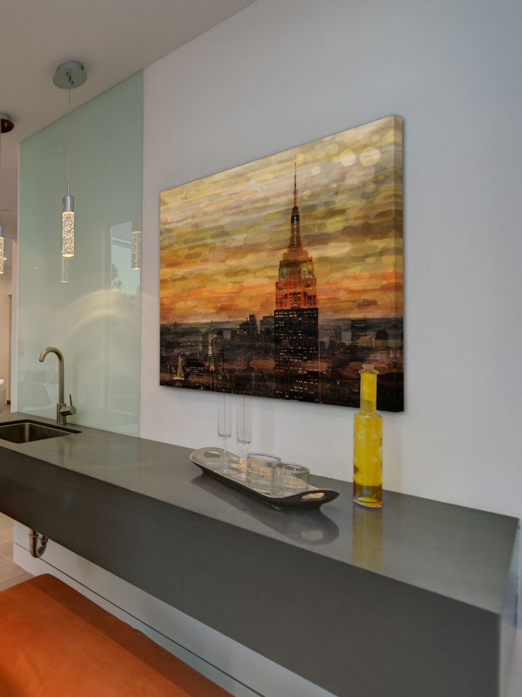 "Bronze Night" Print on Canvas, 36"x24"