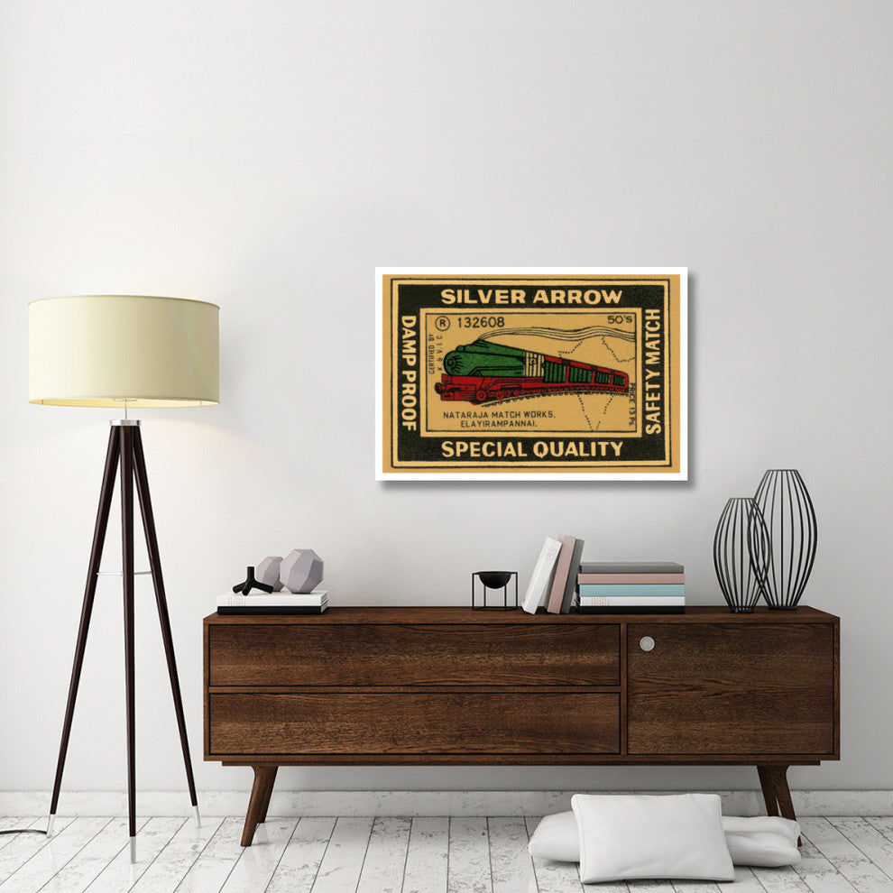 "Silver Arrow Safety Matches" Digital Paper Print by Phillumenart, 42"x29"