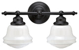 Huntley 2-Light Vanity, Oil Rubbed Bronze