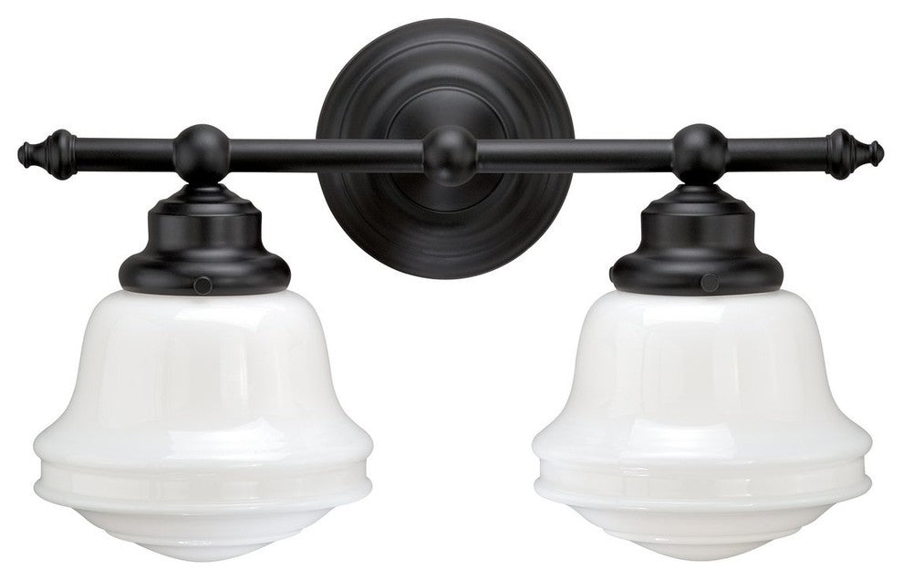 Huntley 2-Light Vanity, Oil Rubbed Bronze