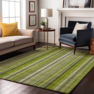 Premium Machine Washable Mayfield AMF543 Green 9' x 12' Rug