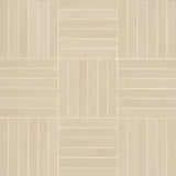 Sahara .5" x 4" Matte Crosshatch Porcelain Mosaic Tile, Ecru (6-pc/5.81 sqft.)