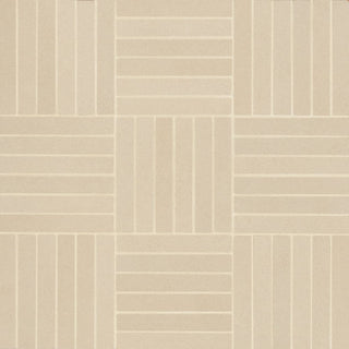 Sahara .5" x 4" Matte Crosshatch Porcelain Mosaic Tile, Ecru (6-pc/5.81 sqft.)