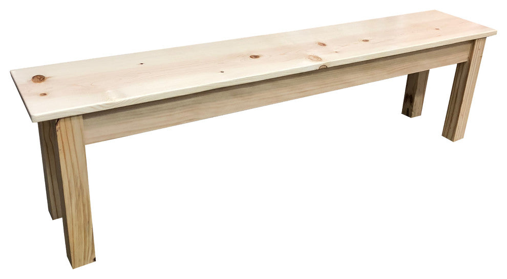 Pine Wood Bench, 66"