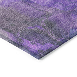 Machine Washable Indoor/Outdoor Chantille ACN1864 Violet 1'8" x 2'6" Rug