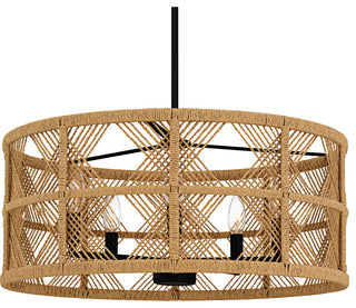 Quoizel AXF2822 Axford 5 Light 22"W Taper Candle Pendant / - Antique Nickel