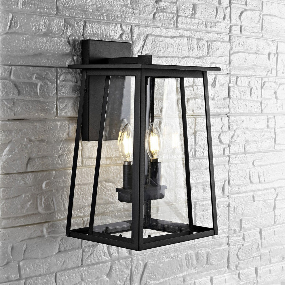 Safavieh Velza Outdoor Wall Lantern Black