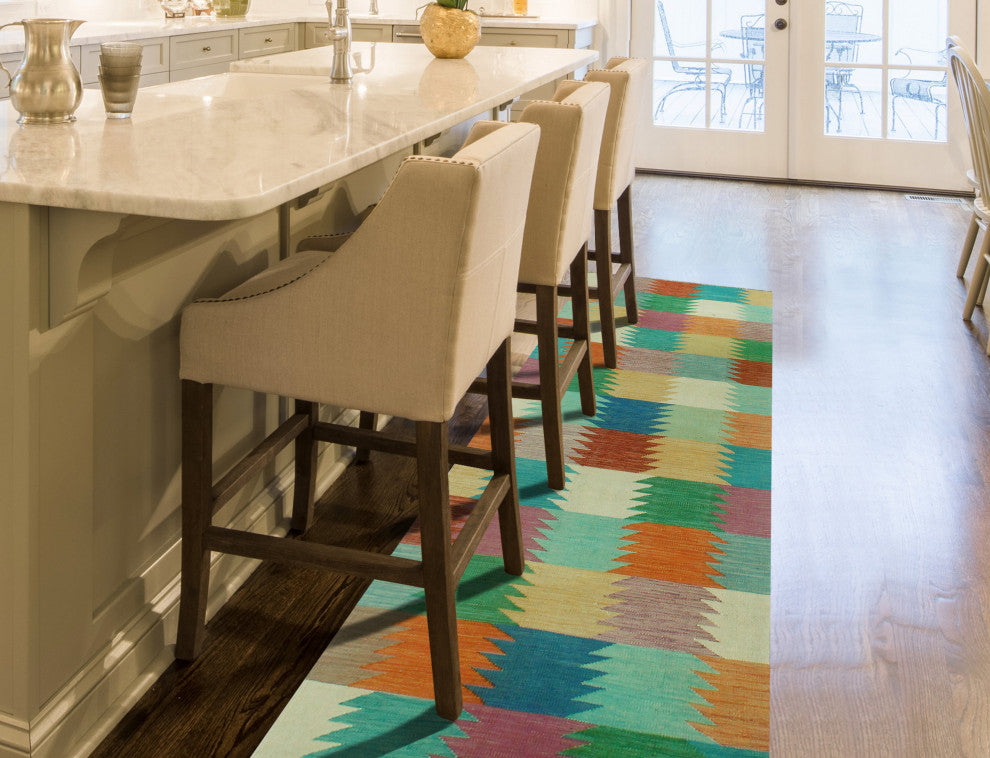 Winchester Kilim Awilda Green Runner