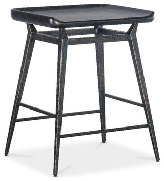 Retreat Wood and Metal Stool in Black Sand by Hooker Furniture