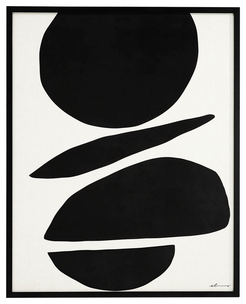 Cercola Canvas Wall Art with Black Frame