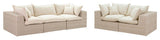 TOV Furniture Cali Natural Wicker Outdoor Living Room Set
