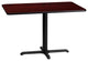 24'' x 42'' Rectangular Mahogany Laminate Table Top with 22'' x 30'' Base