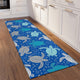 Indoor/Outdoor Seabreeze SZ13 Navy Machine Washable 2'3" x 7'6" Runner Rug