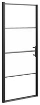 vidaXL Pivot Shower Door Bathroom Glass Door Screen Half Frosted Tempered Glass