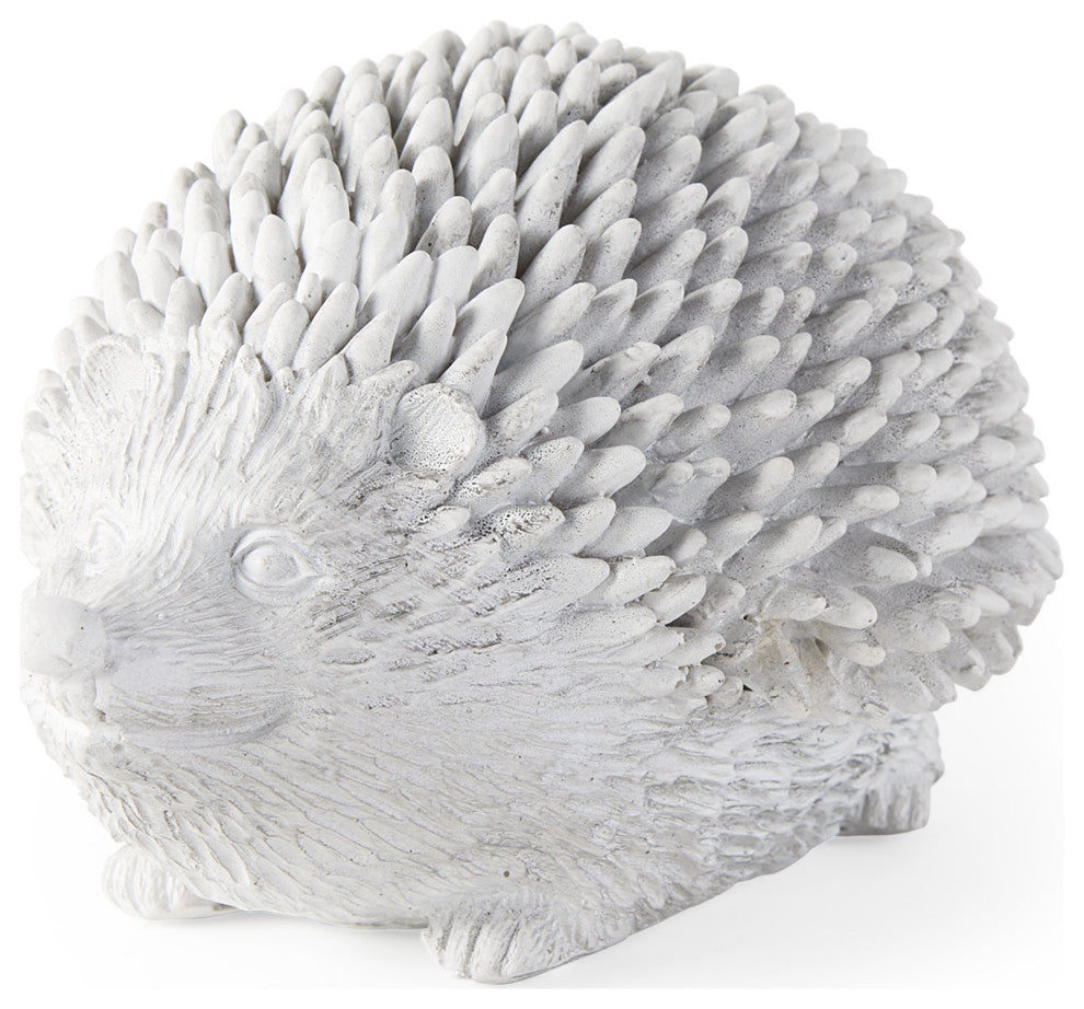 White Resin Hedgehog Storage Box