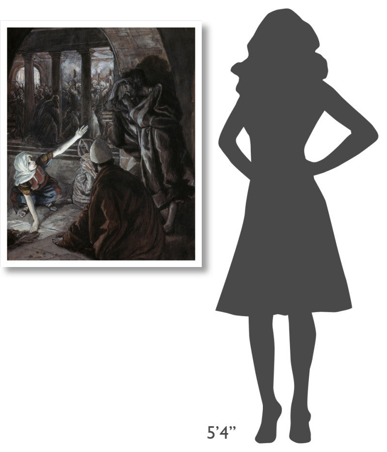 "Lord Looked Upon Peter" Digital Paper Print by James Tissot, 31"x38"