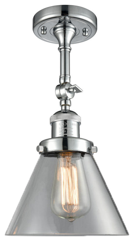 Innovations Lighting 201F-Pc-G42-Led 1 Light Dimmable Led Semi-Flush Mount