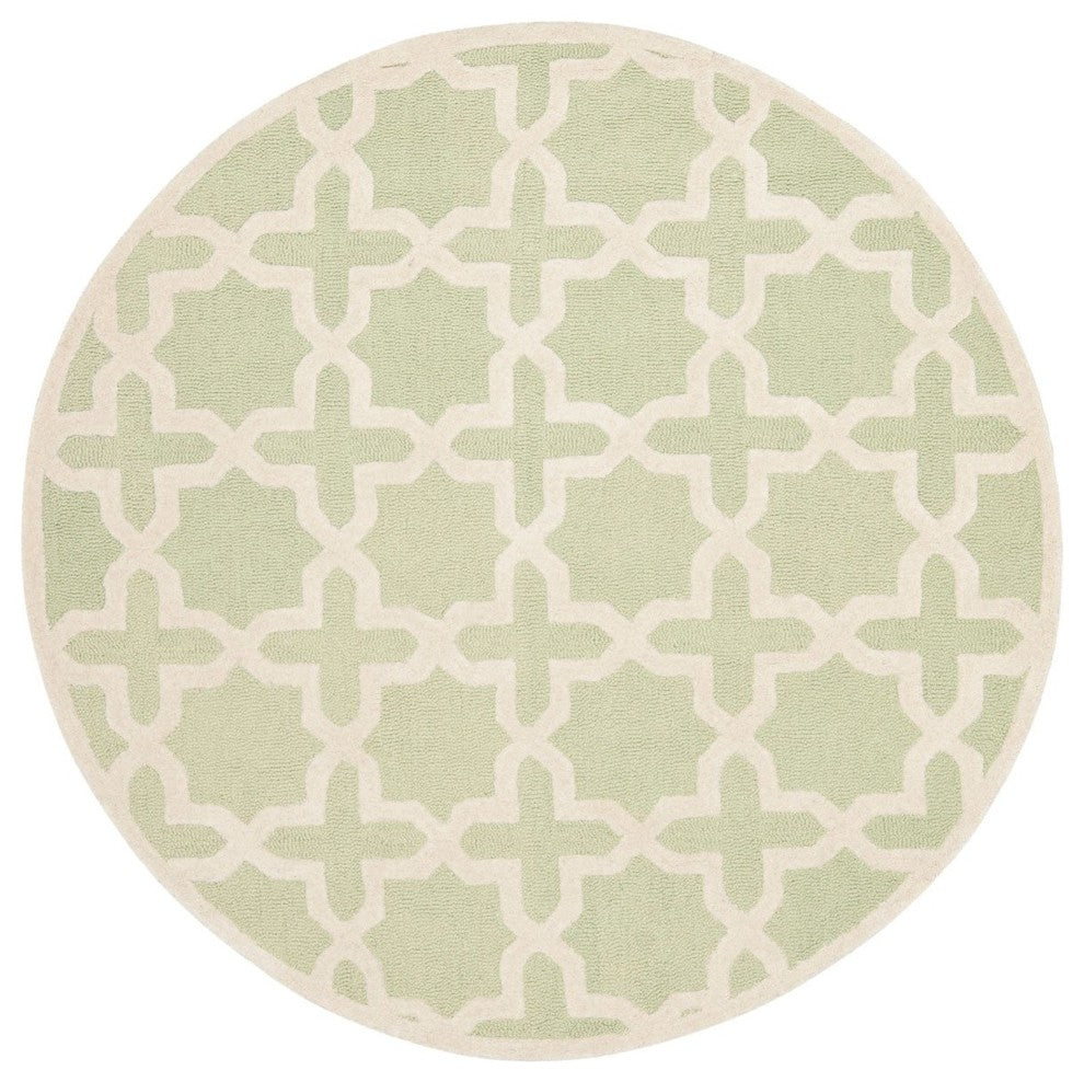 Safavieh Cambridge CAM125B 6'' Round Light Green Rug