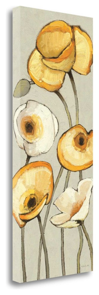 "Jaune Gris Panel I" By Shirley Novak, Giclee Print on Gallery Wrap Canvas