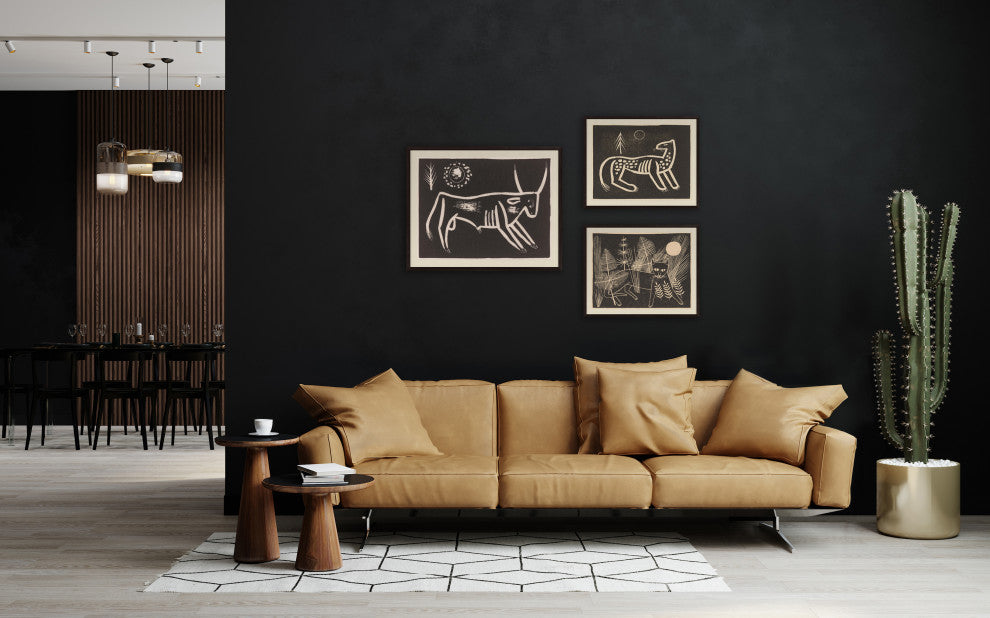 Bull Fine Art Print, Gray, 24"x30"