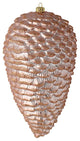 Vickerman N187358D 10" Rose Gold Matte Glitter Pinecone Christmas Ornament