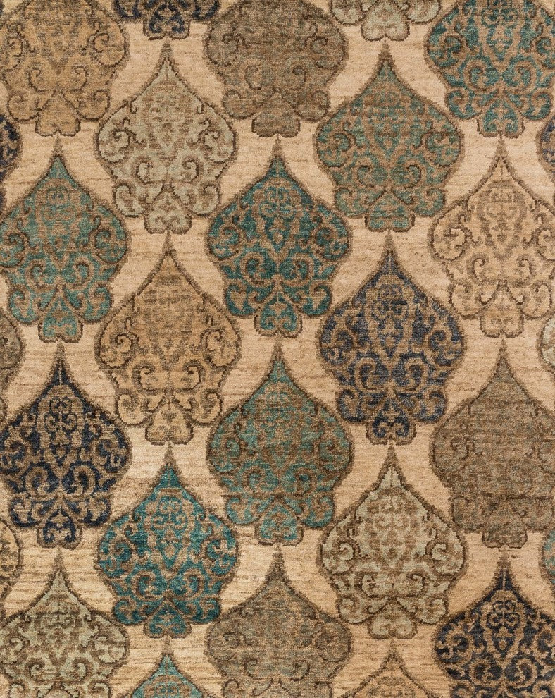 Loloi Xavier Rug, Beige and Ocean, 8'6"x11'6"