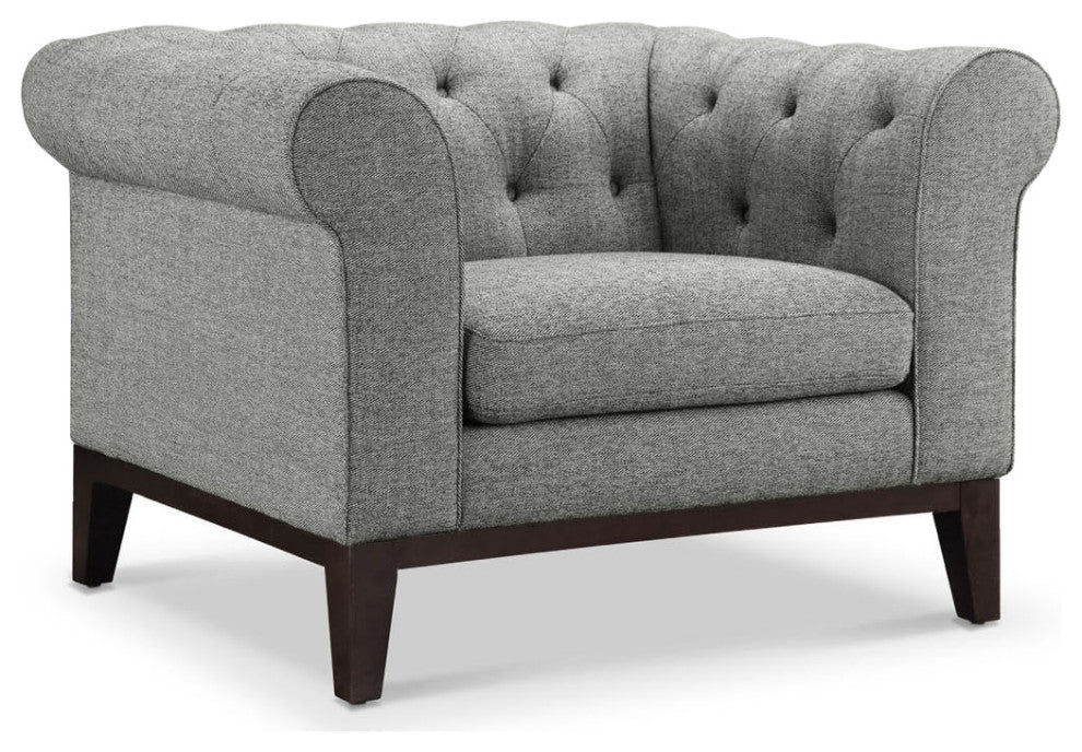 Cecelia Fabric Chair, Gray