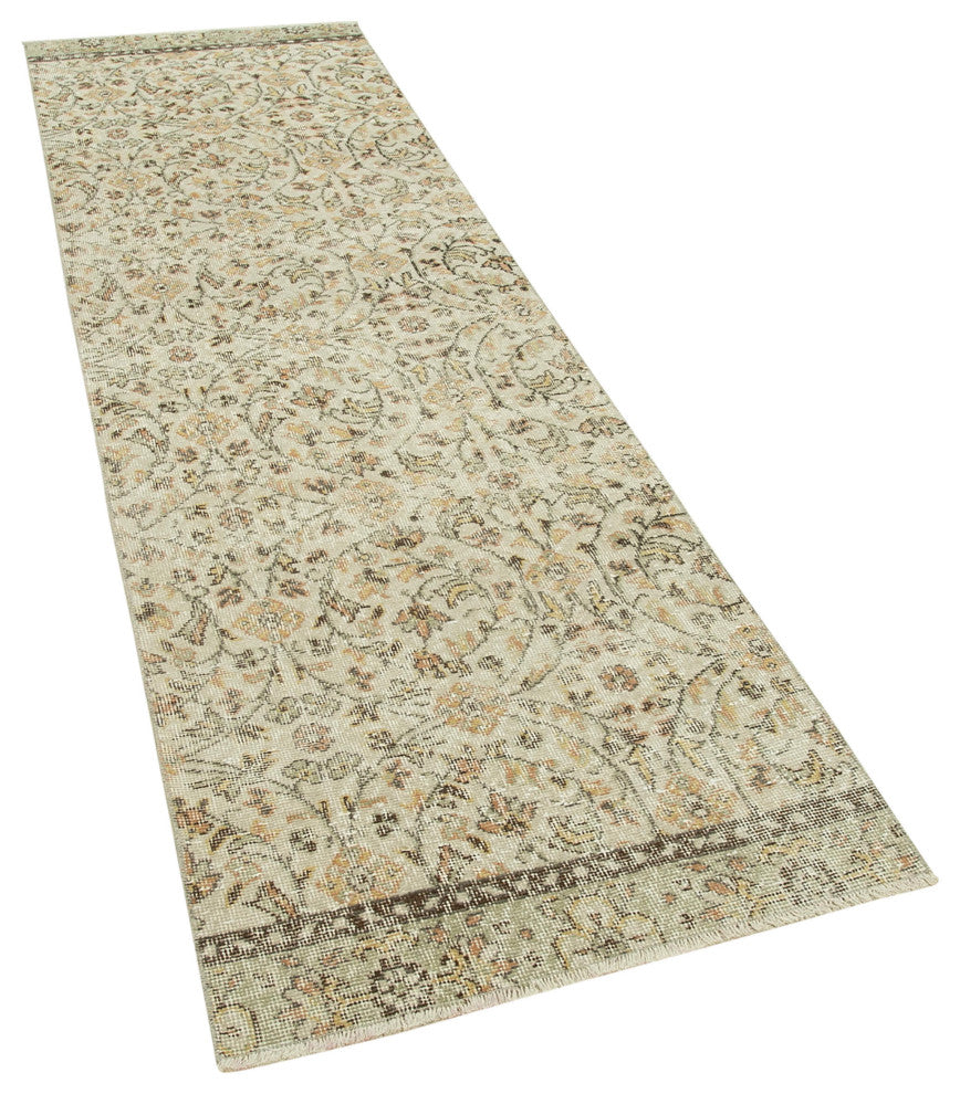 Rug N Carpet - Hand-knotted Anatolian 2' 7" x 9' 6" Wool Kitchen Runner Rug