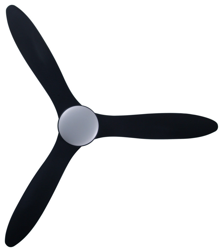 Lucci Air Whitehaven 56" Smart WiFi Controlled Indoor/Outdoor Fan w/Light, Black