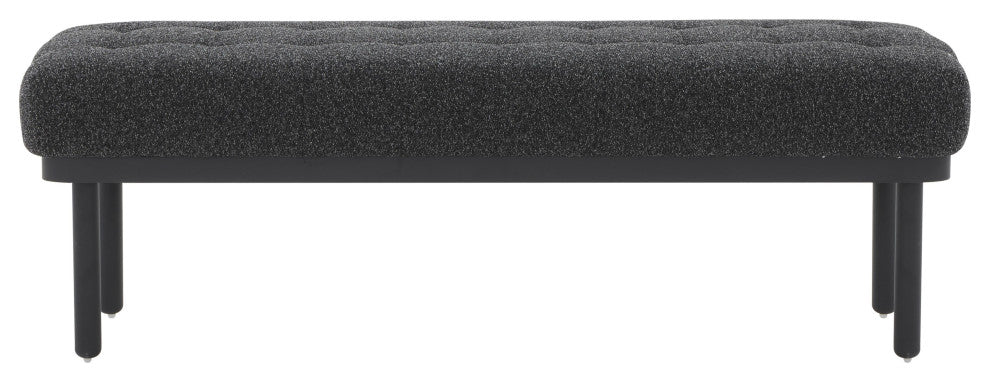 Olivia Black Boucle Bench