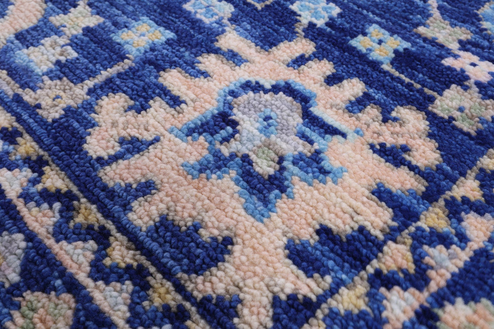 8' 1" X 9' 10" Hand Knotted Turkish Oushak Wool Rug - Q13341