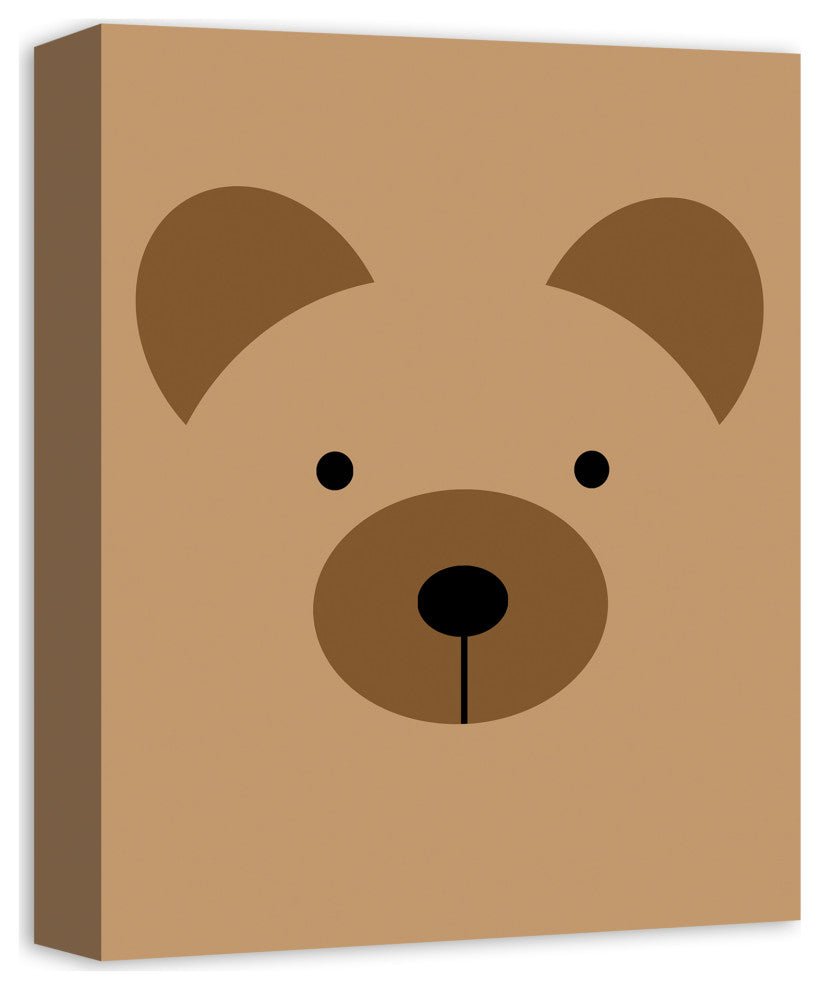 Bear Face 11x14 Canvas Wall Art