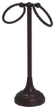 Vanity Top 2 Ring Guest Towel Holder, Antique Bronze