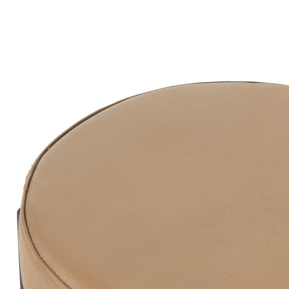 Nocona Stool, Natural Leather, Counter