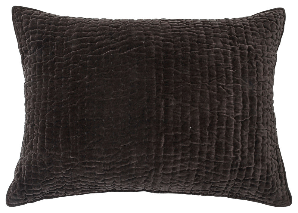 Nathan Pillowcase Sham, Charcoal, Standard