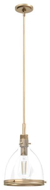 Hunter 10" Van Nuys Alturas Gold 1-Light Pendant Ceiling Light Fixture