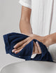 Delara Washcloths Set 100% Organic Cotton, GOTS Certified Absorbent, Insignia Blue, 12 Pack